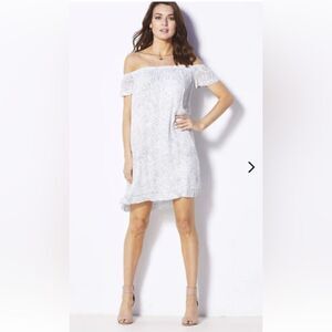 Anthropologie Cloth & Stone Off The Shoulder MIDI Rayón Dress